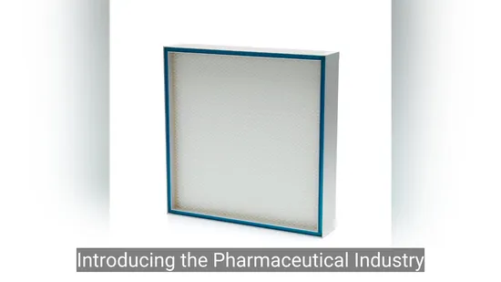 Pharmaceutical Industry H14 HEPA Gel Filter for Air Supply Systems